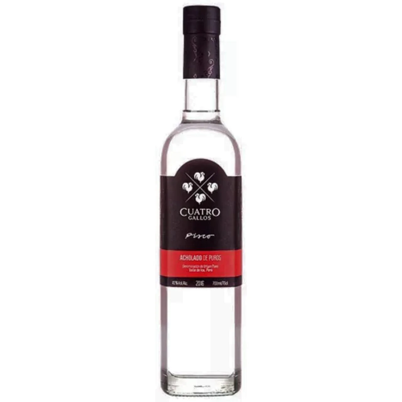 Aguardiente Pisco Cuatro Gallos Acholado 700ml