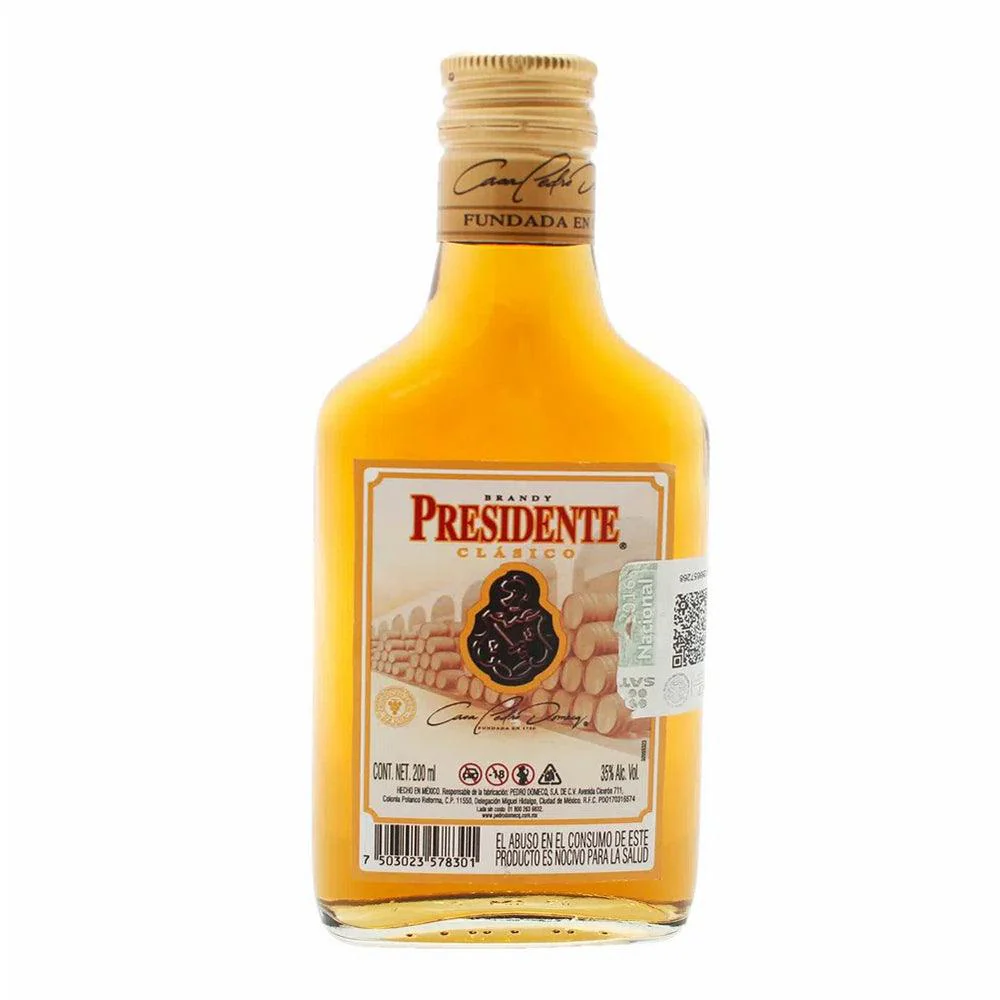 Brandy Presidente Clasico 200ml