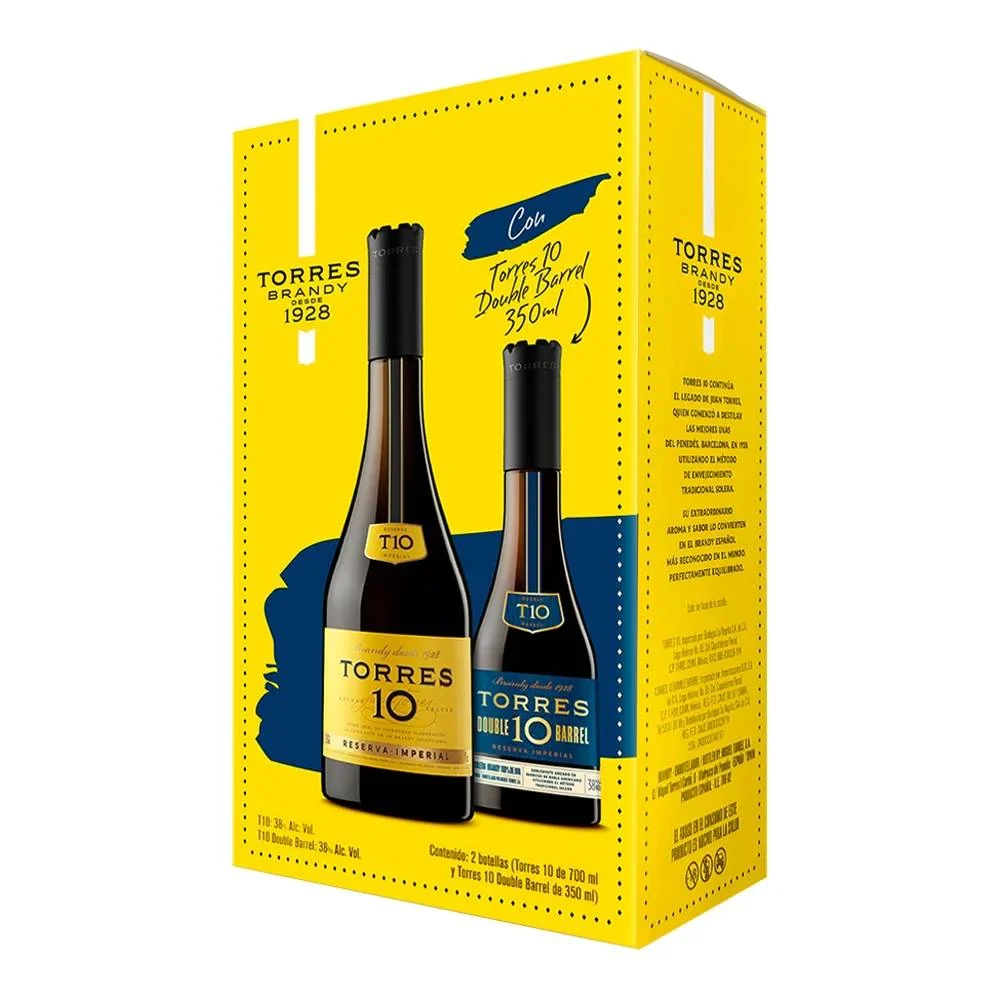 Brandy Torres 10 700ml + Bourbon Barrel 375ml