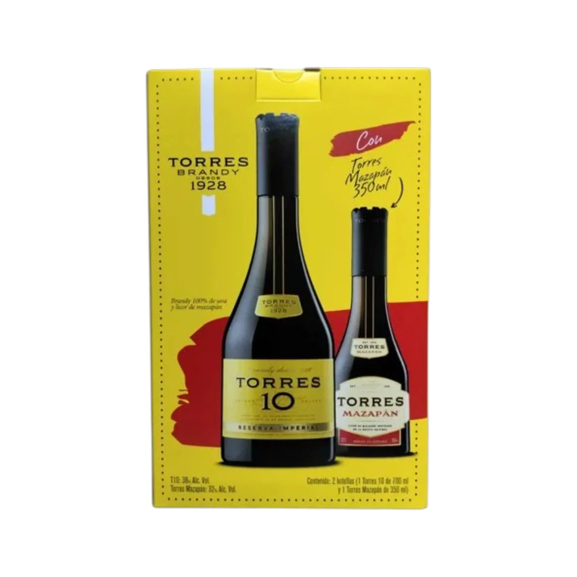 Brandy Torres 10 700ml + Brandy de Mazapán 350ml