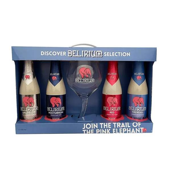Cerveza Delirium Discovery 500ml con Copa