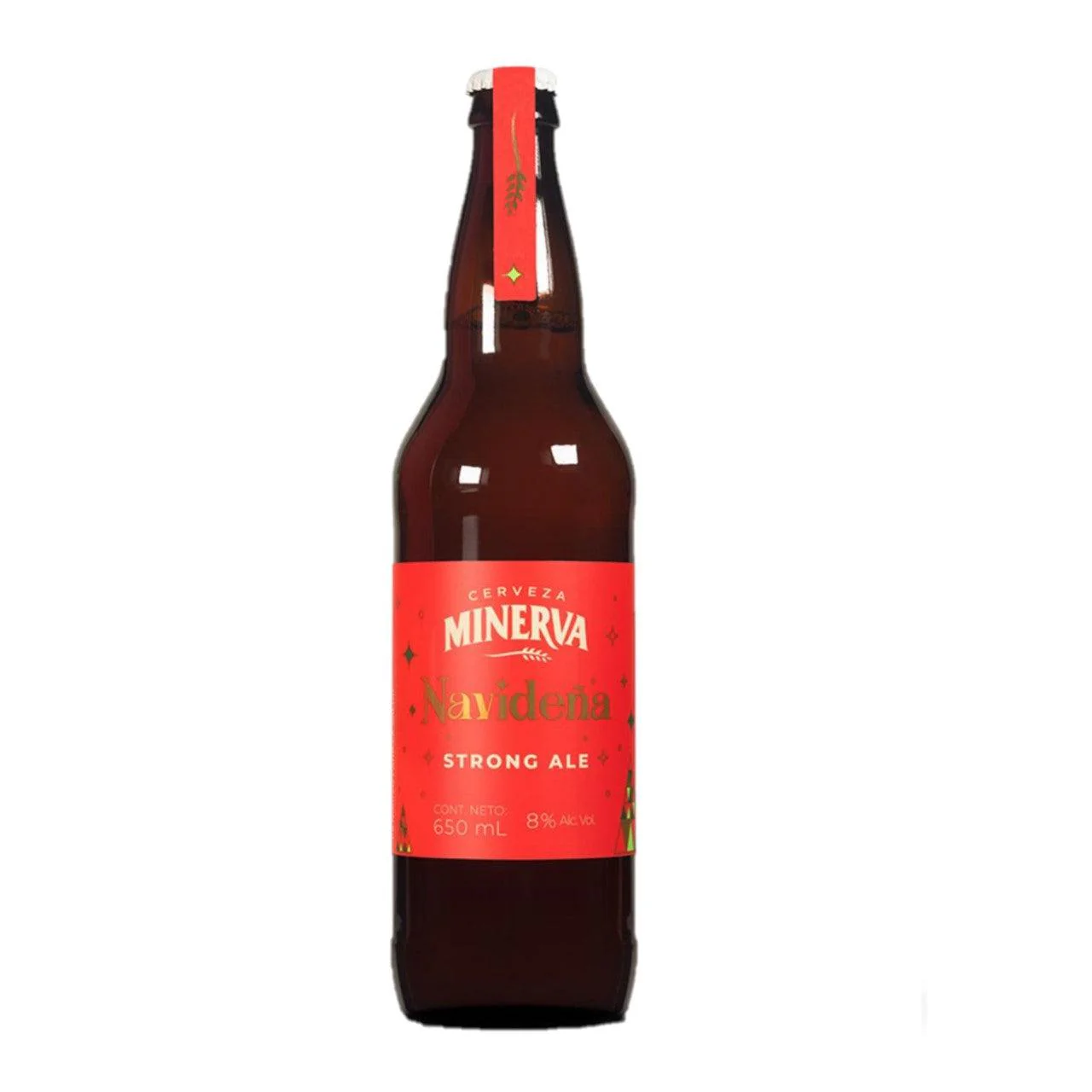 Cerveza Minerva Navideña Roja Botella 650ml