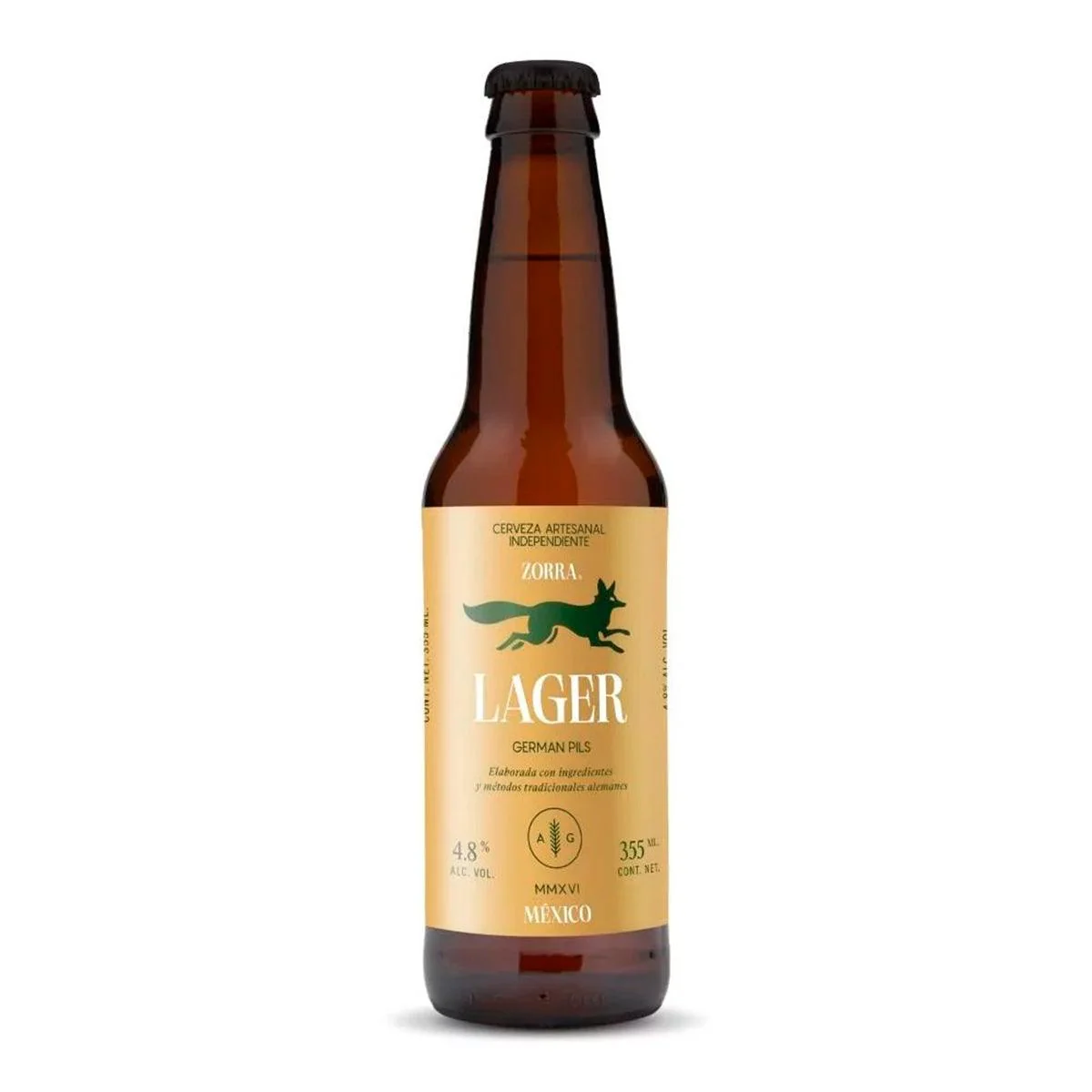 Cerveza Zorra Lager Pilsner 355ml