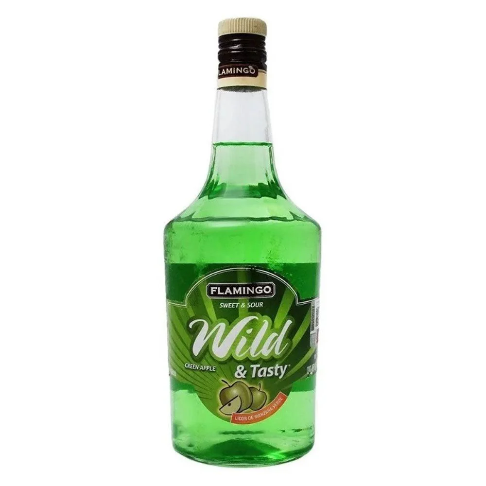 Licor De Manzana Verde W&T Flamingo 1000ml