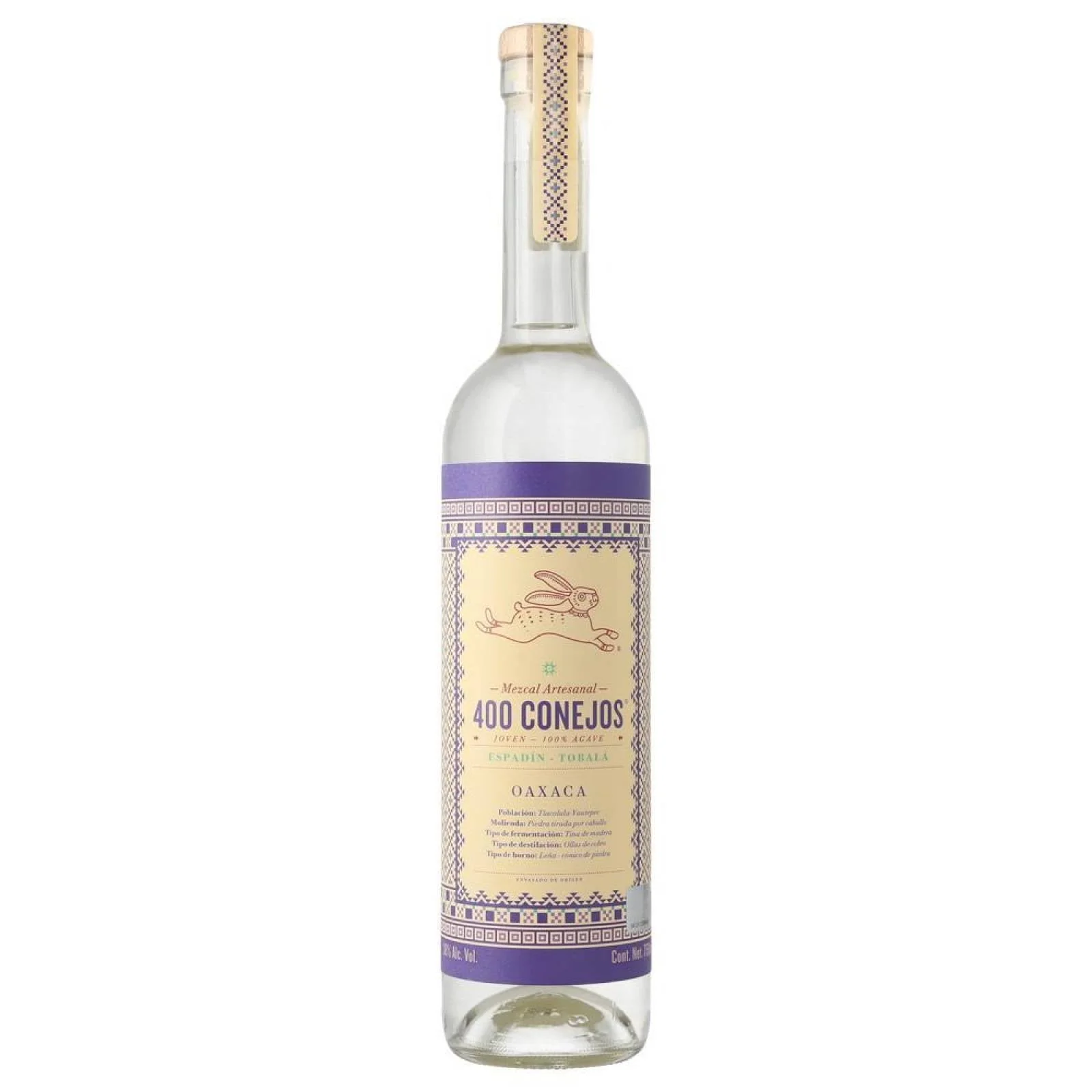 Mezcal 400 Conejos Espadin Tobala 700ml