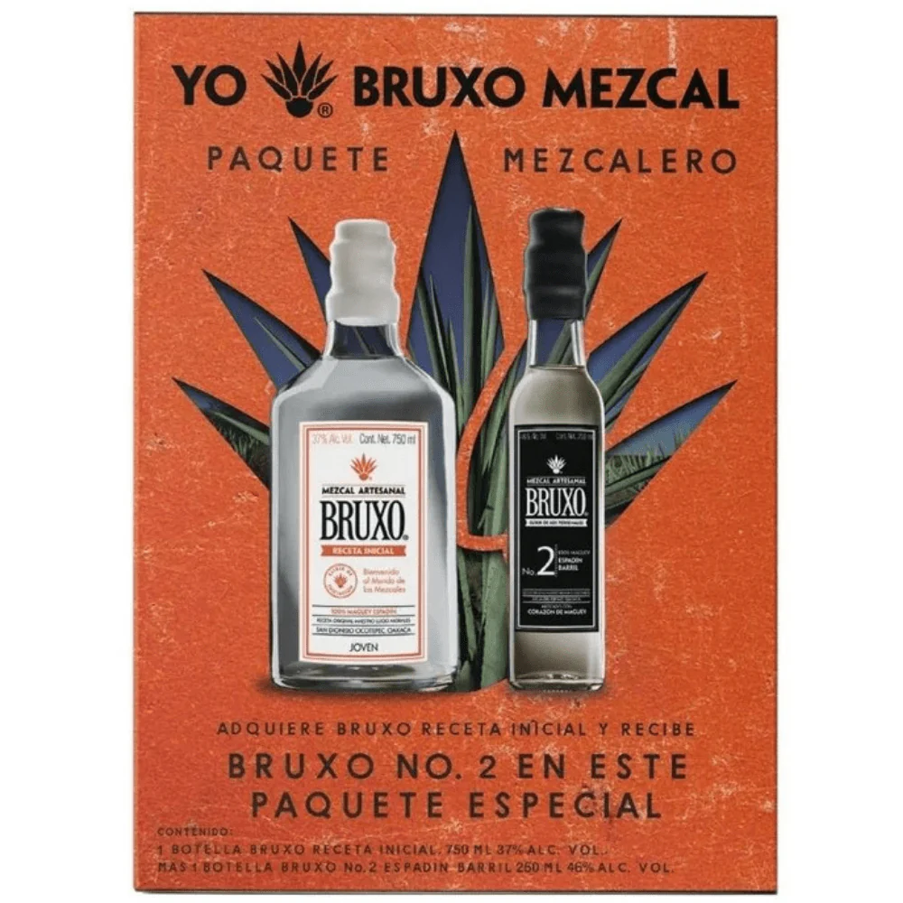 Mezcal Bruxo Receta Inicial 750ml + Mezcal Bruxo 2 250ml
