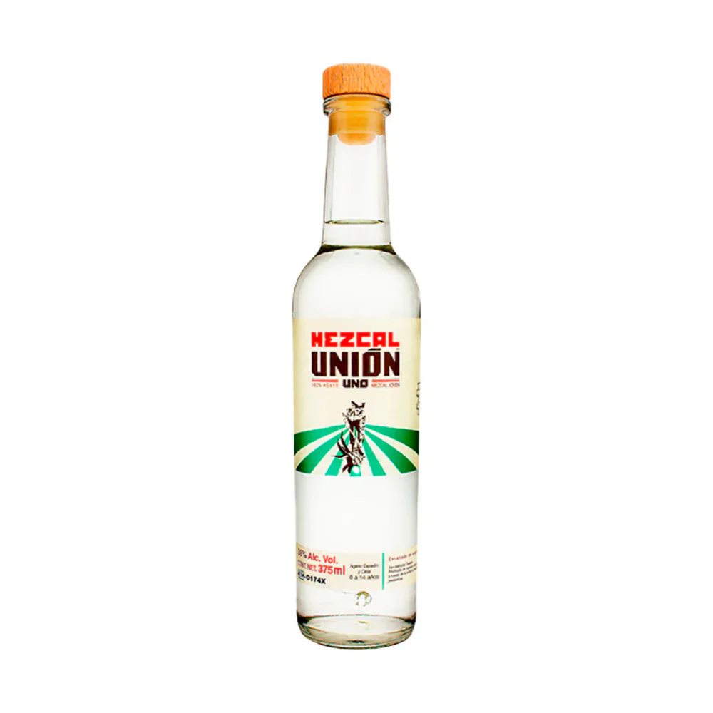 Mezcal Unión Uno Joven Espadí­n Y Cirial 375ml