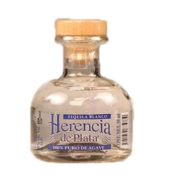 Mini Tequila Herencia De Plata Blanco 50ml