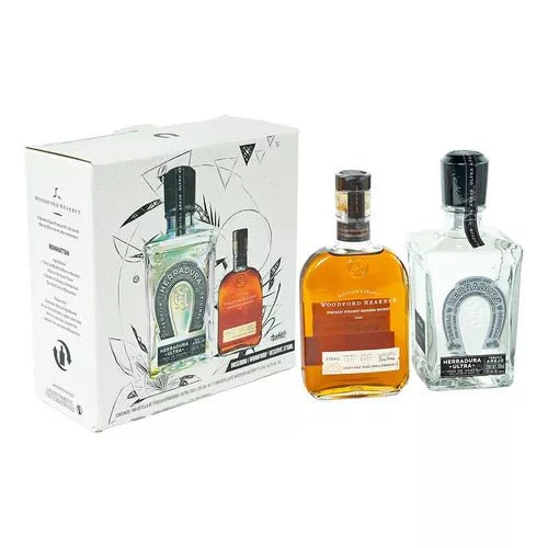 Pack Tequila Herradura Ultra 700ml + Whisky Woodford Reserve 375ml