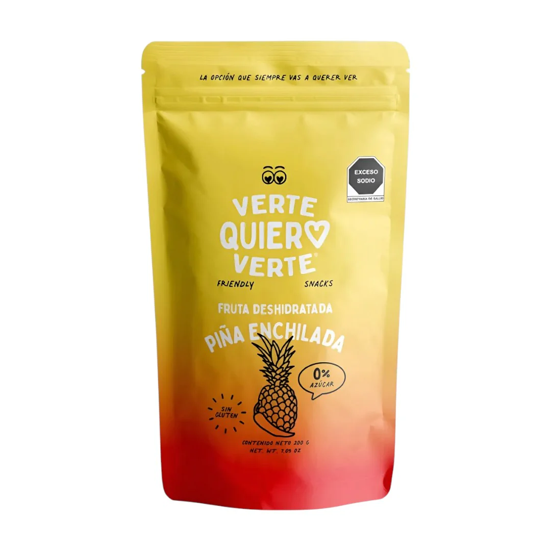 Piña Deshidratada Enchilada Verte Quiero Verte 160g