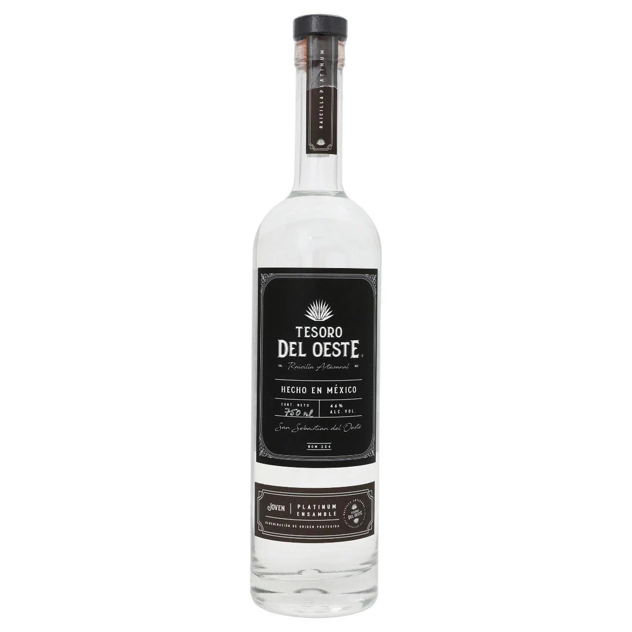 Raicilla Tesoro Del Oeste Platinum Ensamble 750ml