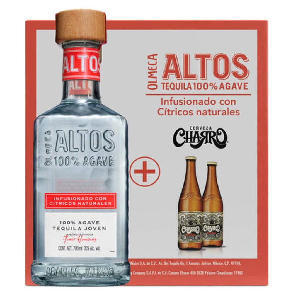 Tequila Altos Infusionado Citricos 700ml + 2 Cervezas