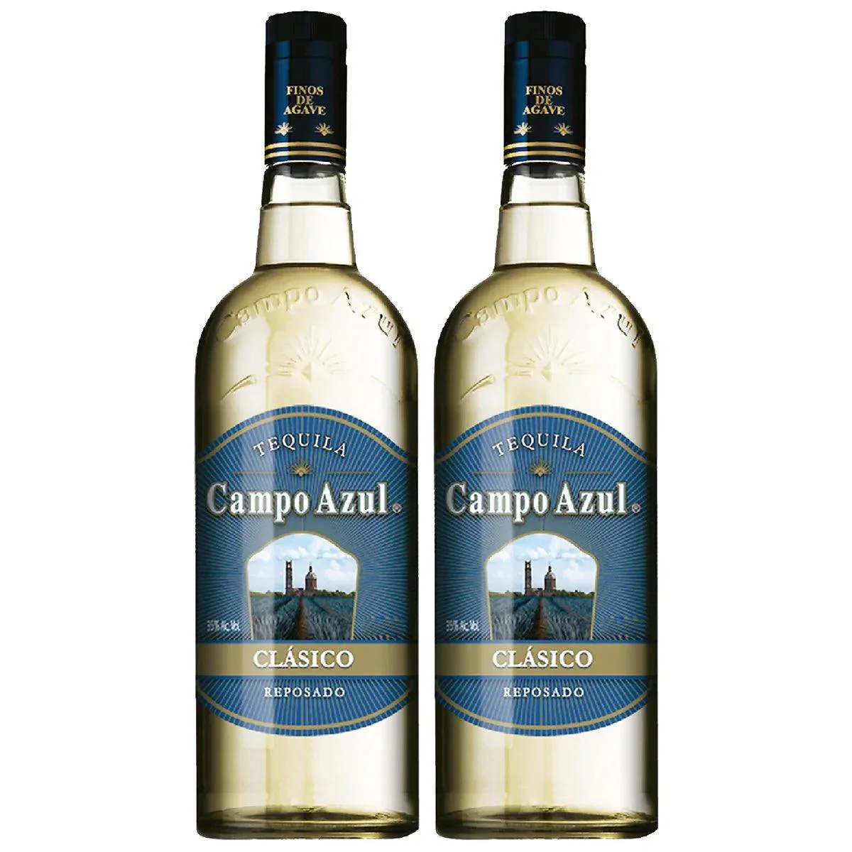 Tequila Campo Azul Reposado Duo 750ml