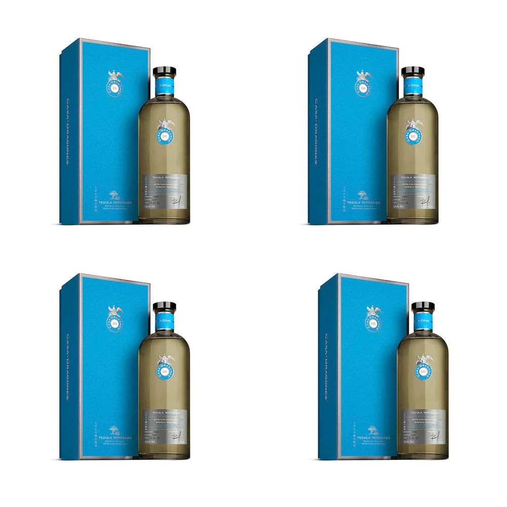 Tequila Casa Dragones Mizunara Reposado 4-Pack 750ml