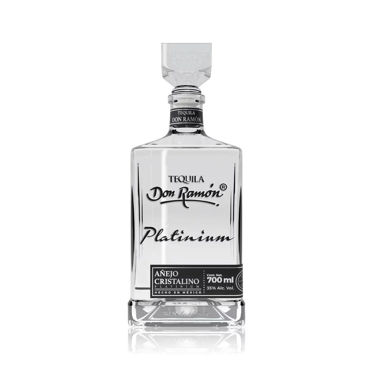 Tequila Don Ramón Añejo Cristalino Platinum 700ml C/P