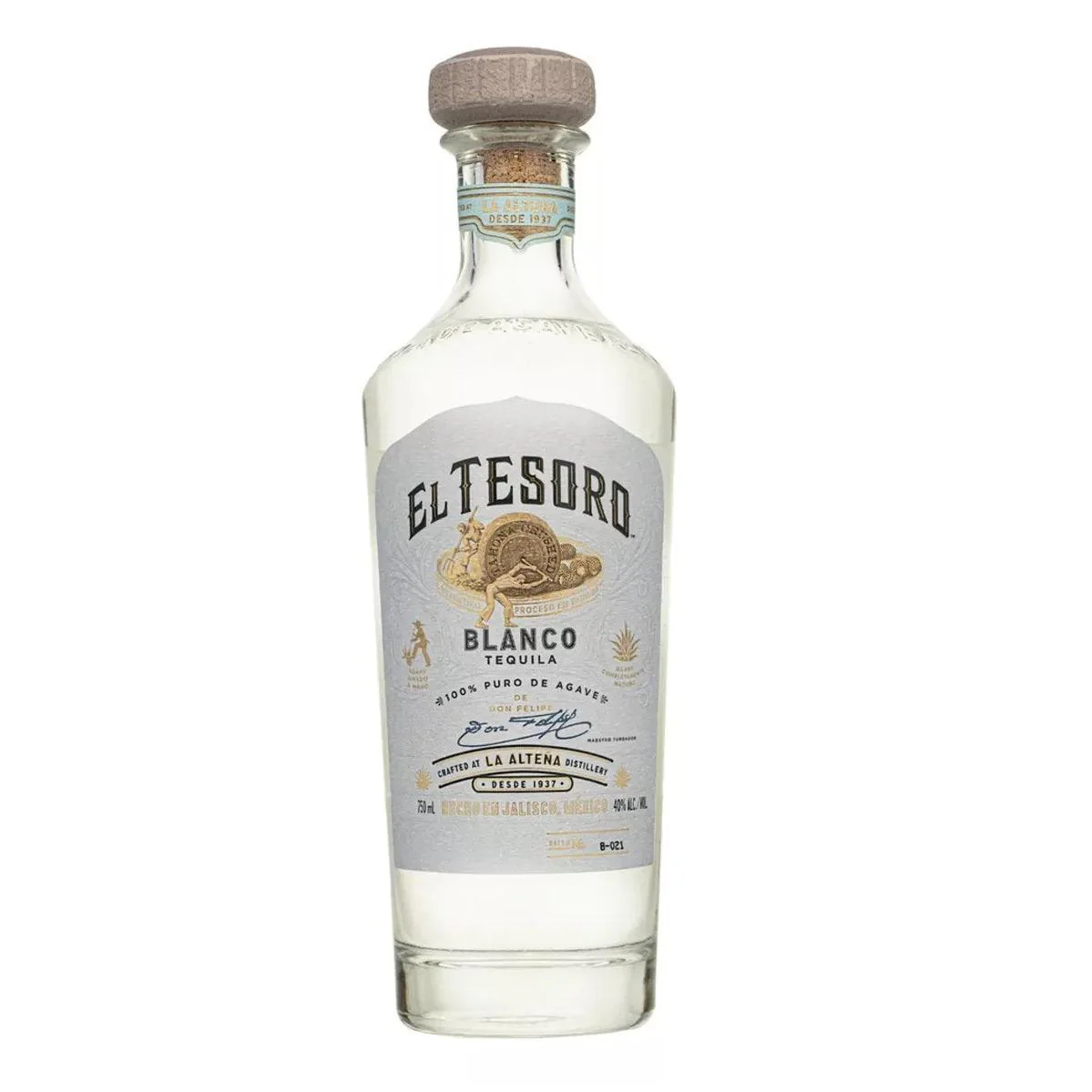 Tequila El Tesoro Blanco 750ml