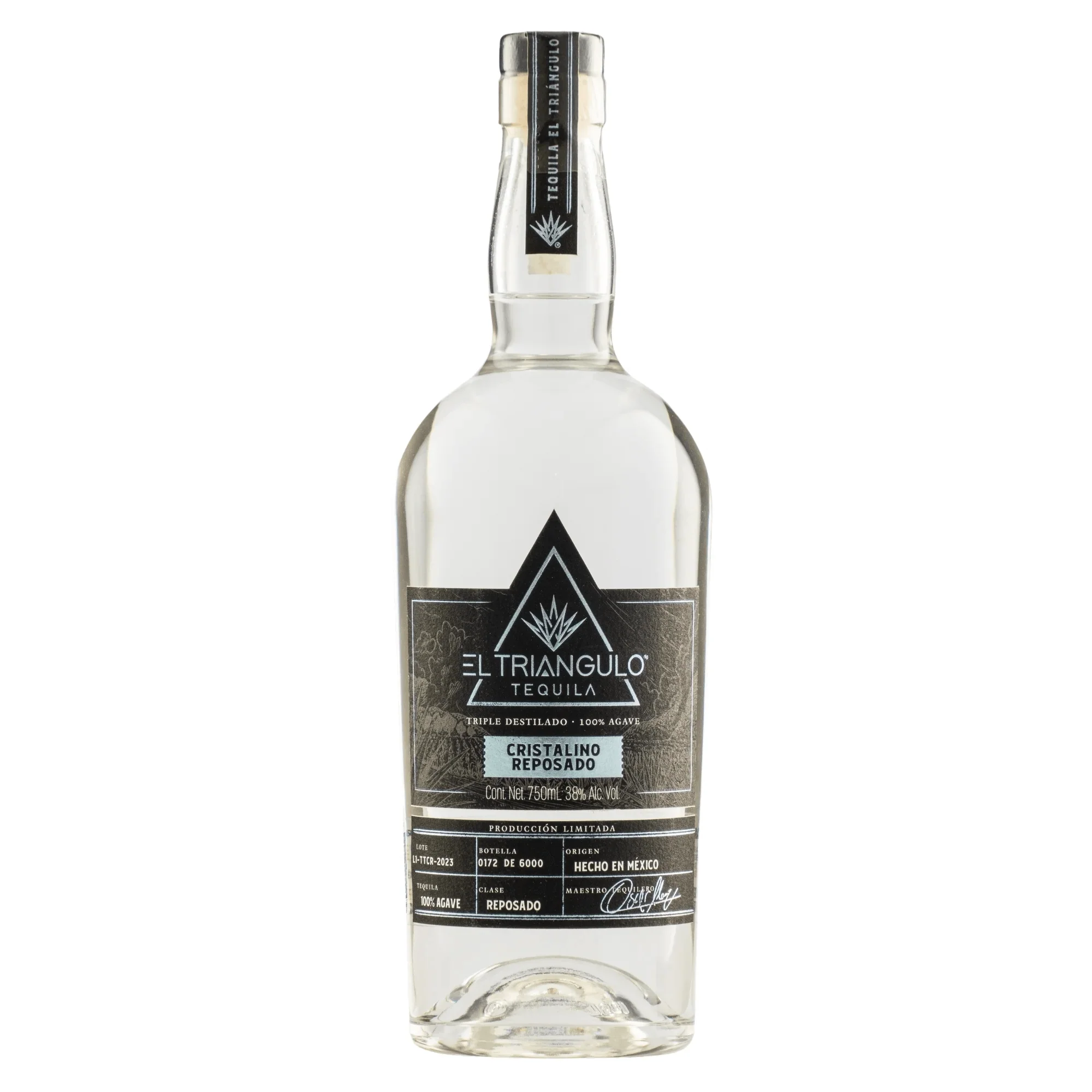 Tequila El Triangulo Reposado Cristalino 750ml