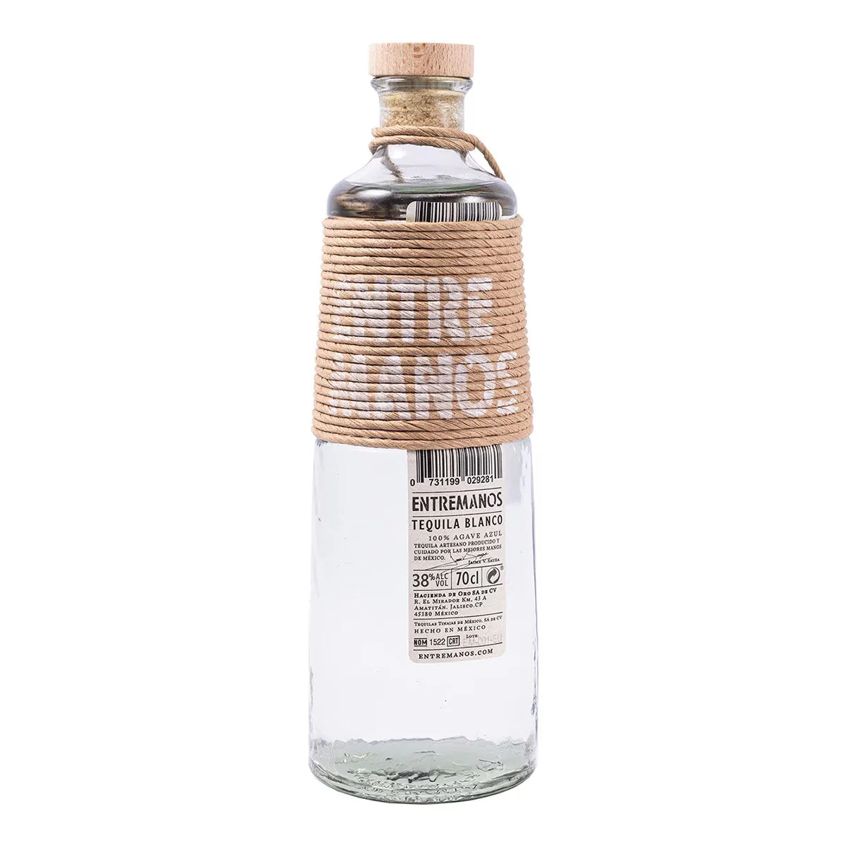 Tequila Entremanos Blanco 700ml