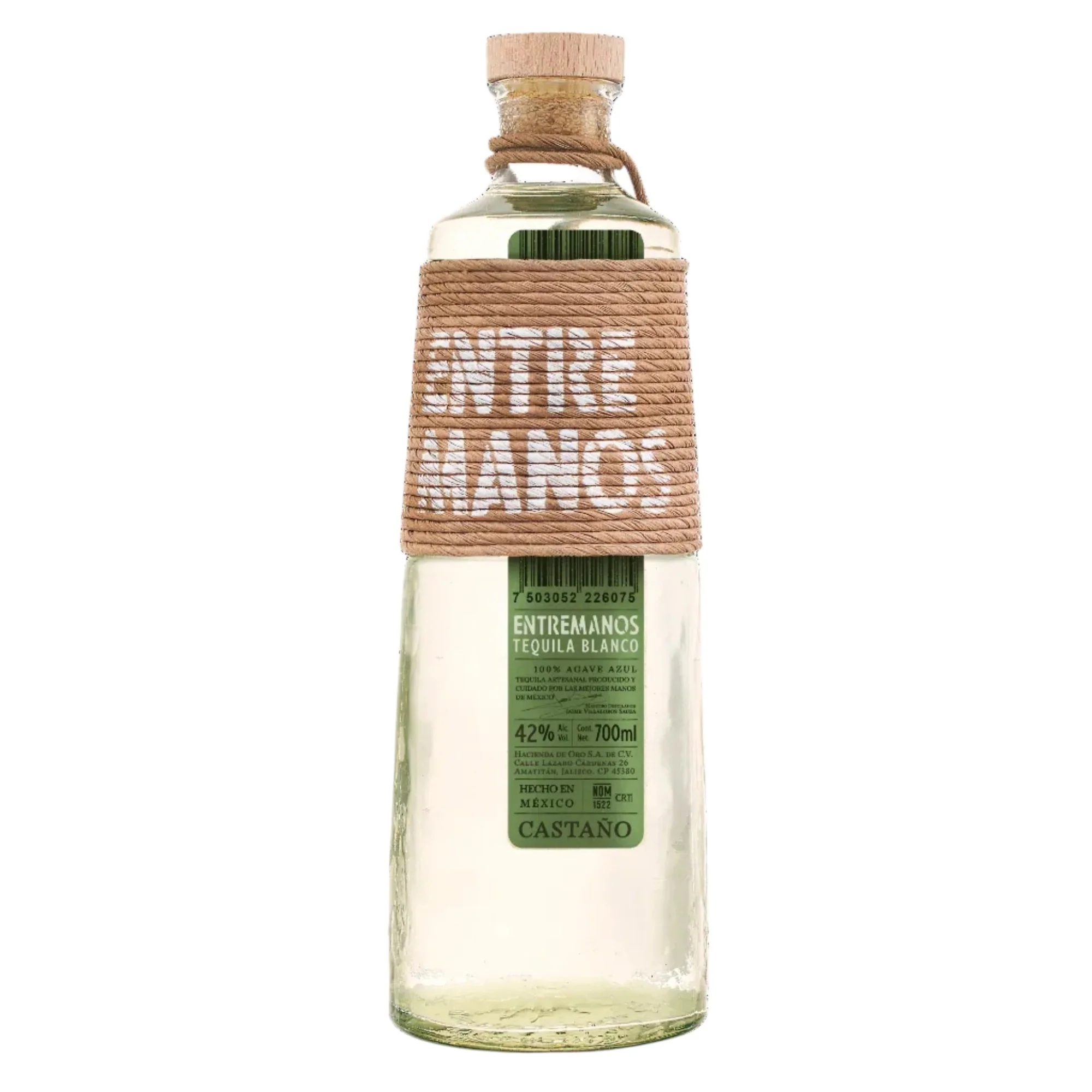 TEQUILA ENTREMANOS CASTAÑO 700 ML