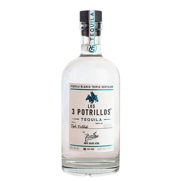 Tequila Los 3 Potrillos Blanco Triple Destilado 750ml