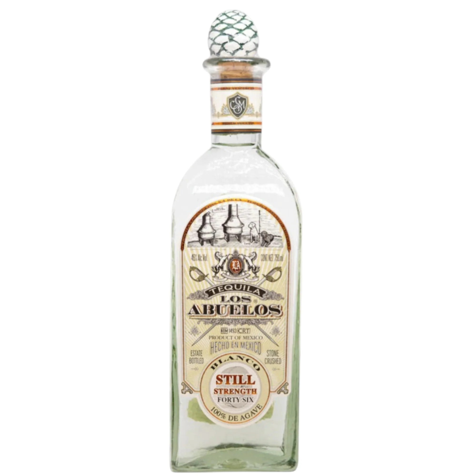 Tequila Los Abuelos Blanco Still Strenght 750ml