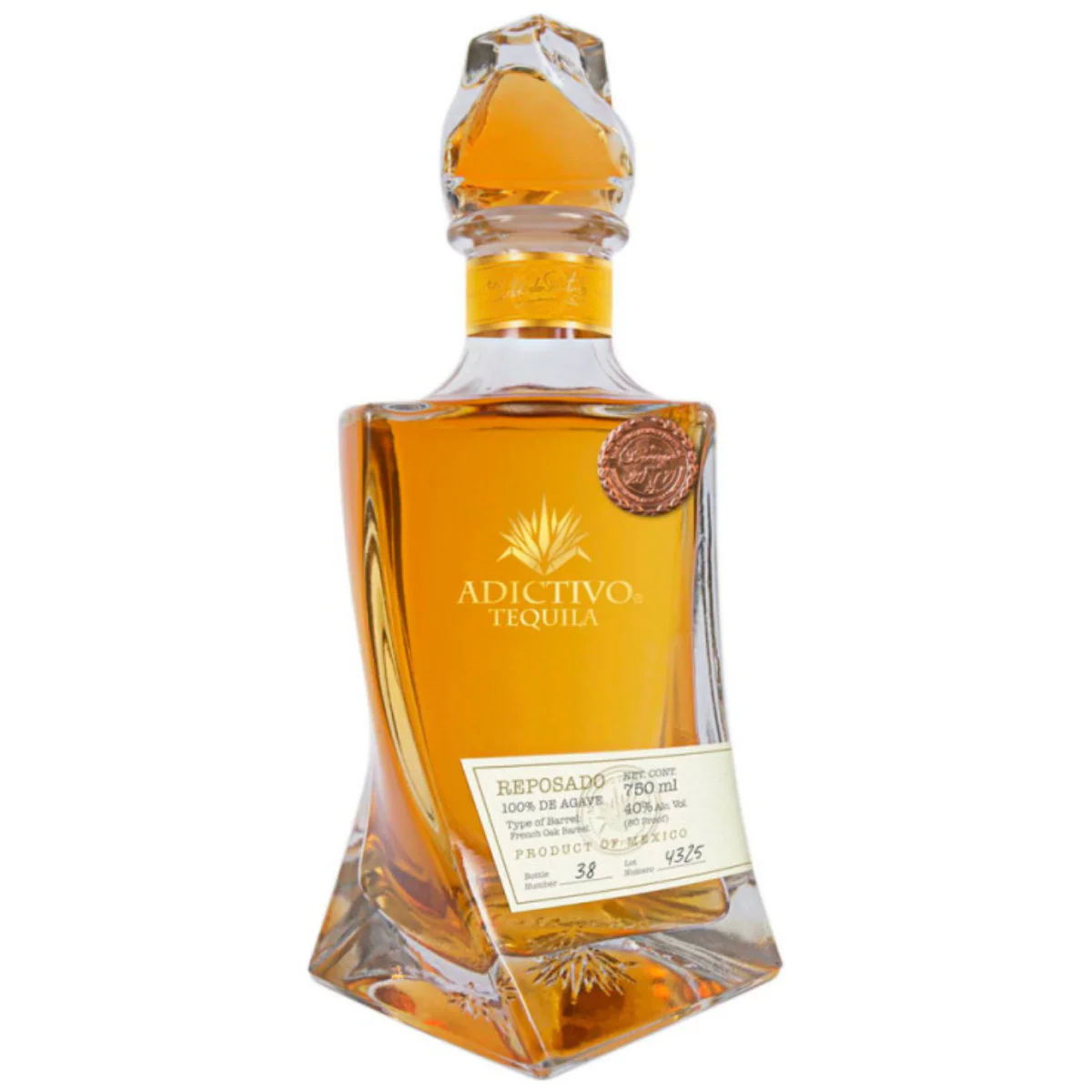 Tequila Reposado Adictivo 750ml