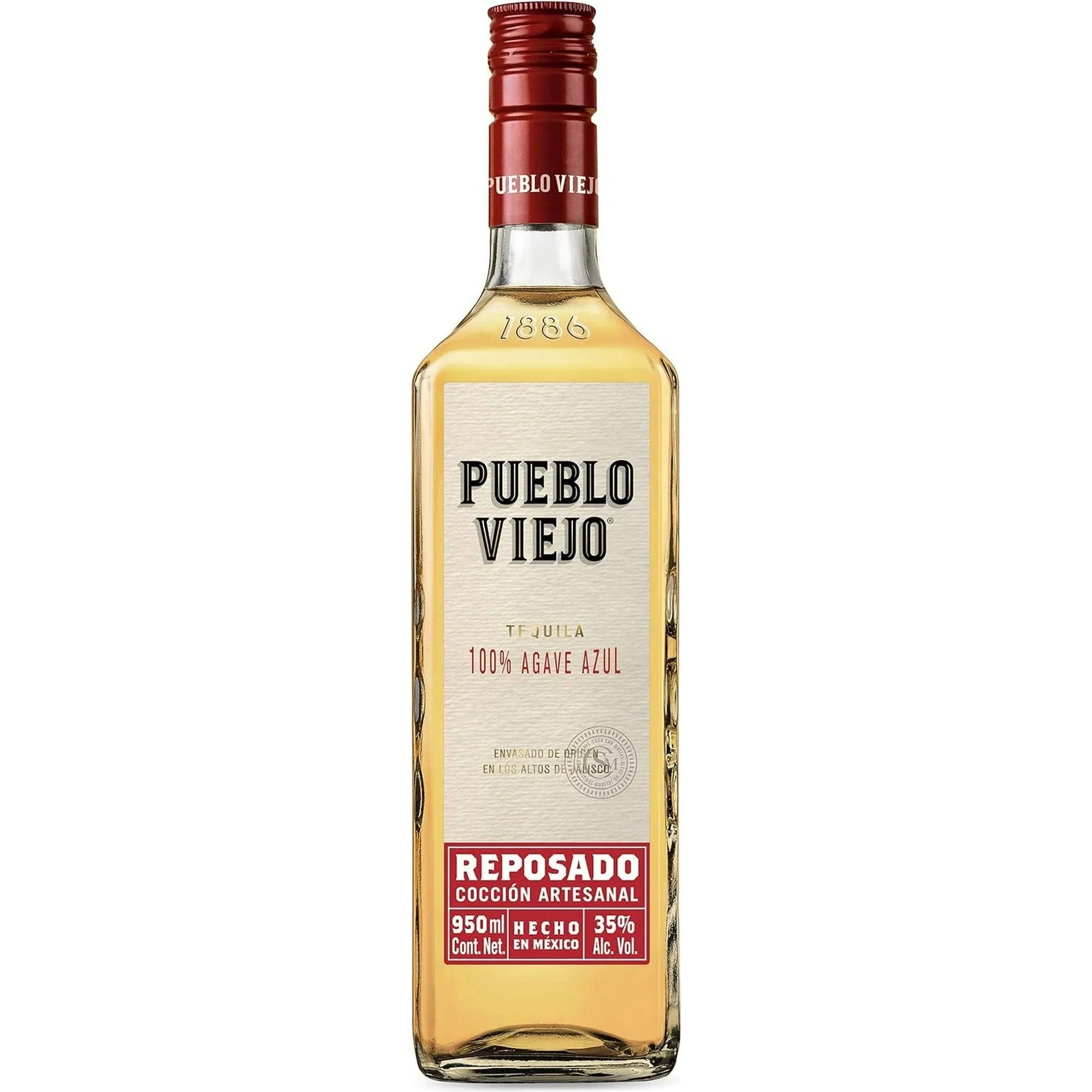 Tequila Reposado Pueblo Viejo 950ml