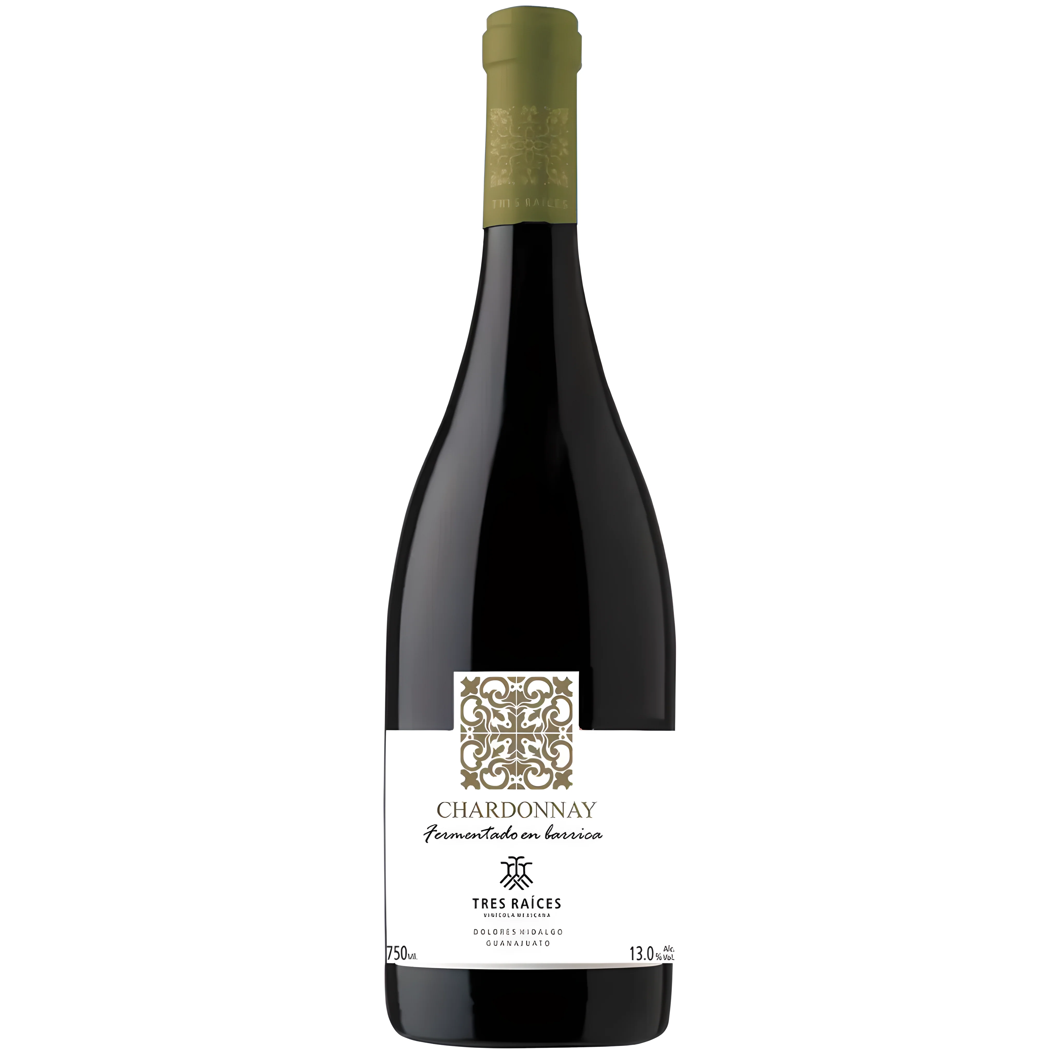 Vino Blanco Tres Raices Chardonnay 750ml
