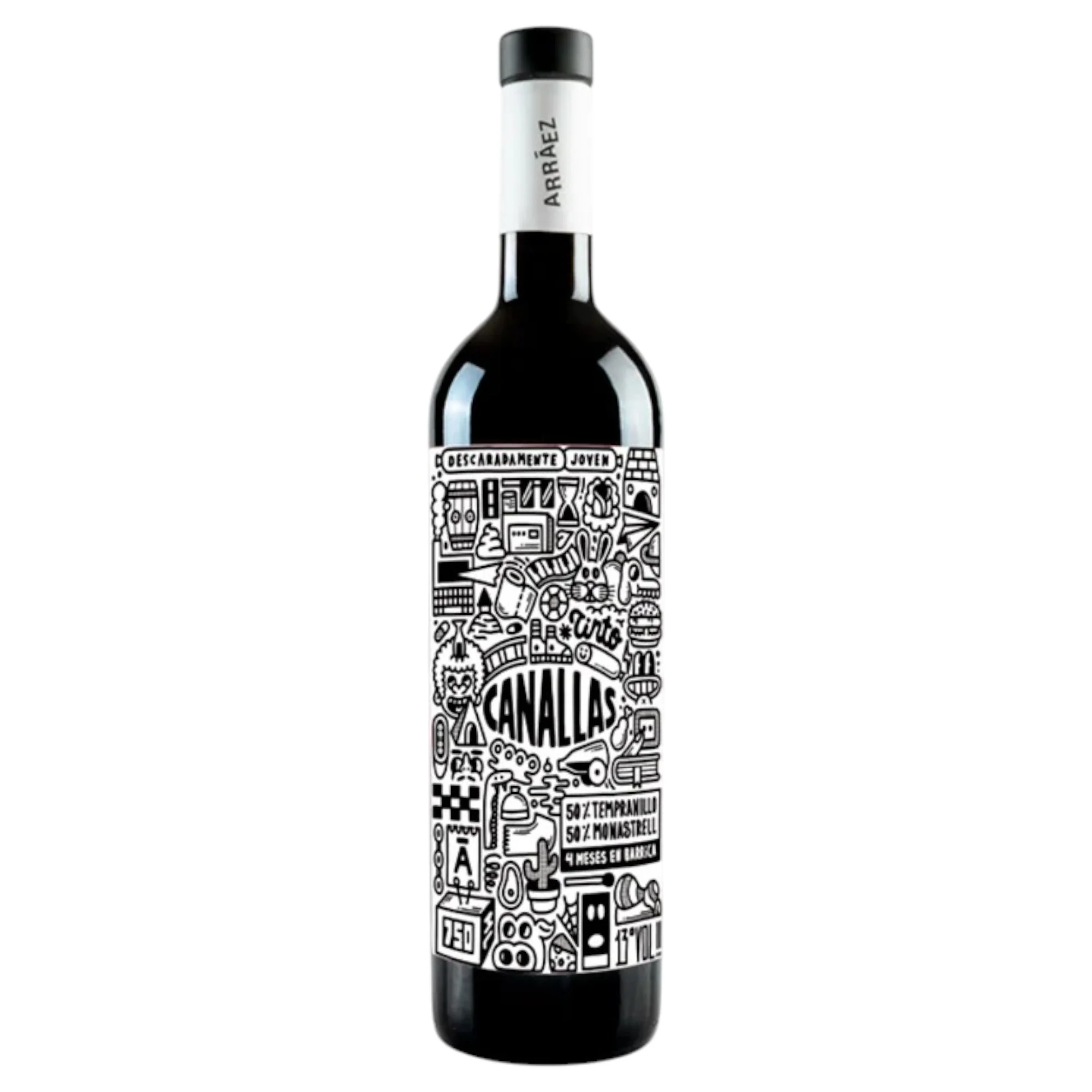 Vino Tinto Canallas Monastrell Tempranillo 750ml