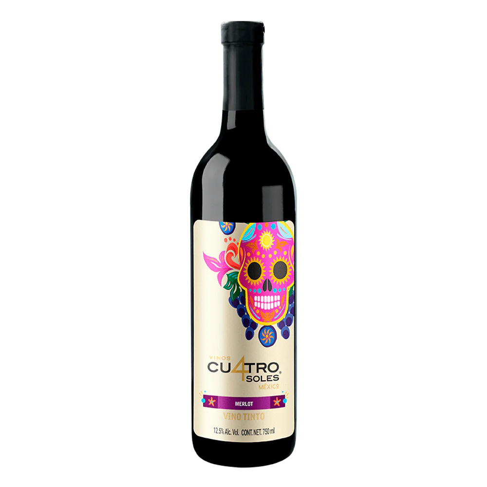 Vino Tinto Cuatro Soles Merlot 750ml