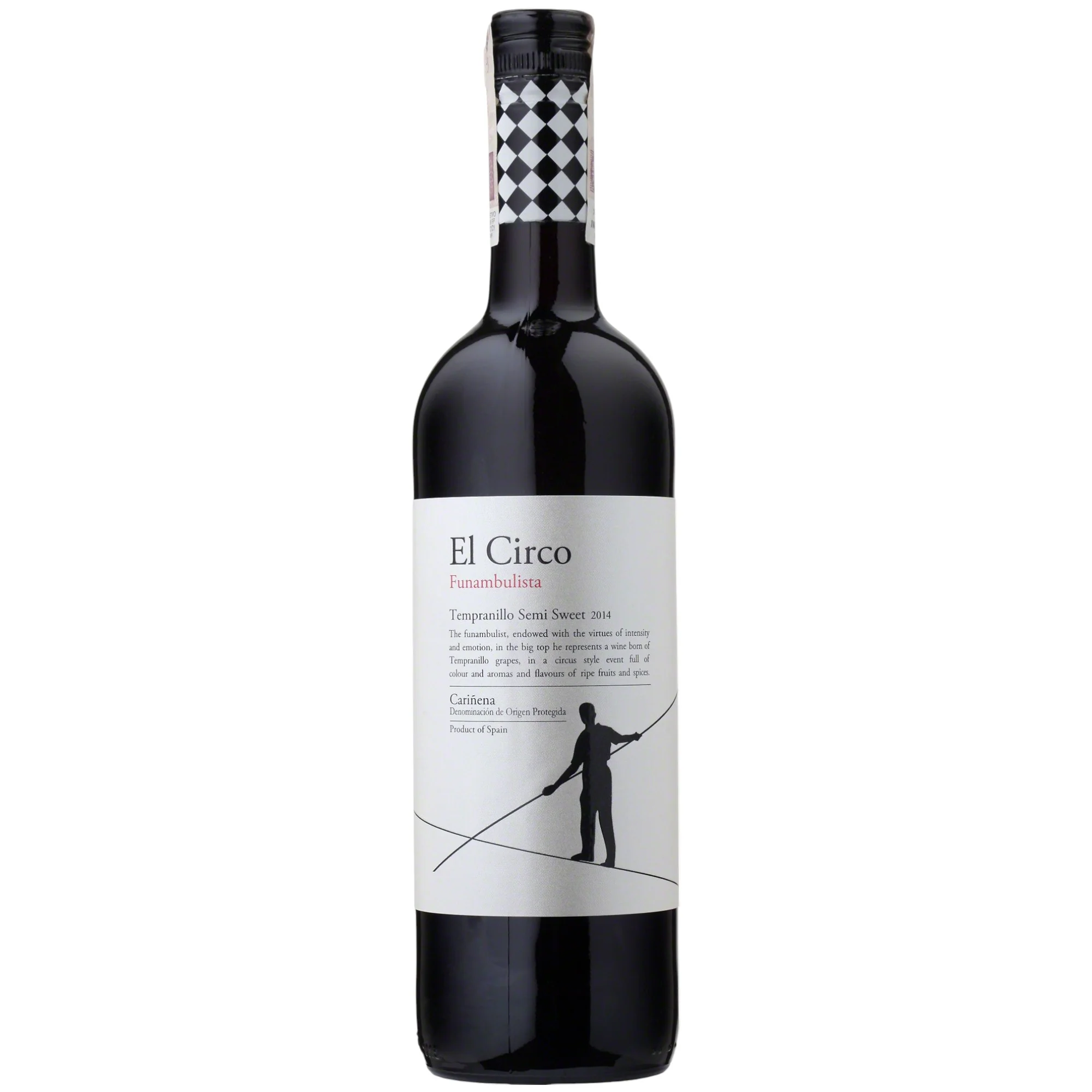 Vino Tinto El Circo Funambulista Tempranillo Semi Sweet 750ml