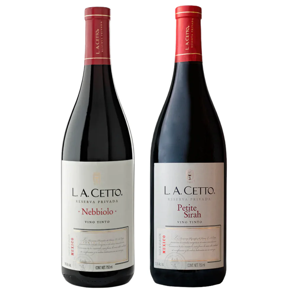 Vino Tinto L.A. Cetto Reserva Privada Nebbiolo 750ml + Petite Syrah 750ml