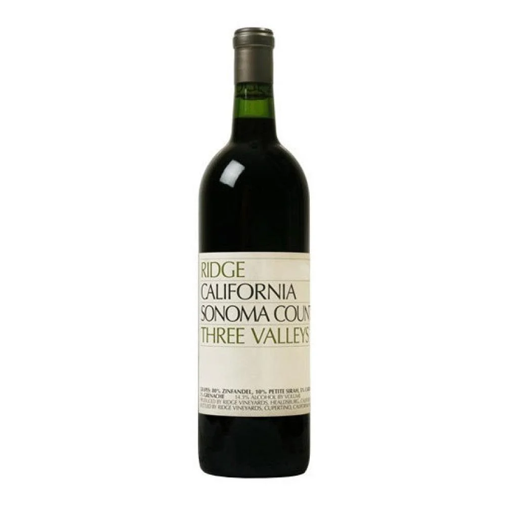 Vino Tinto Ridge Three Valleys Zinfandel 750ml