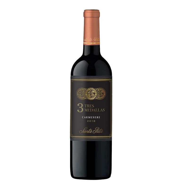 Vino Tinto Santa Rita Tres Medallas Carmenere 750ml