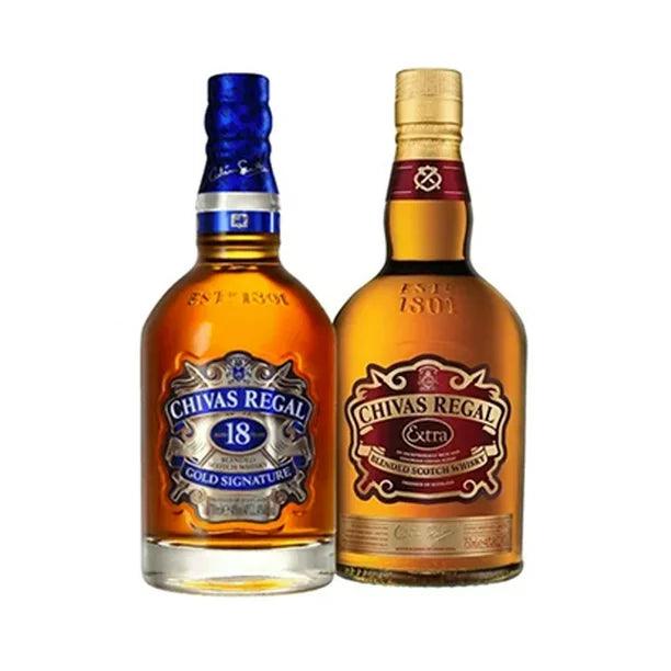 Whisky 18 Chivas Regal 750ml C/ Chivas Extra 750ml
