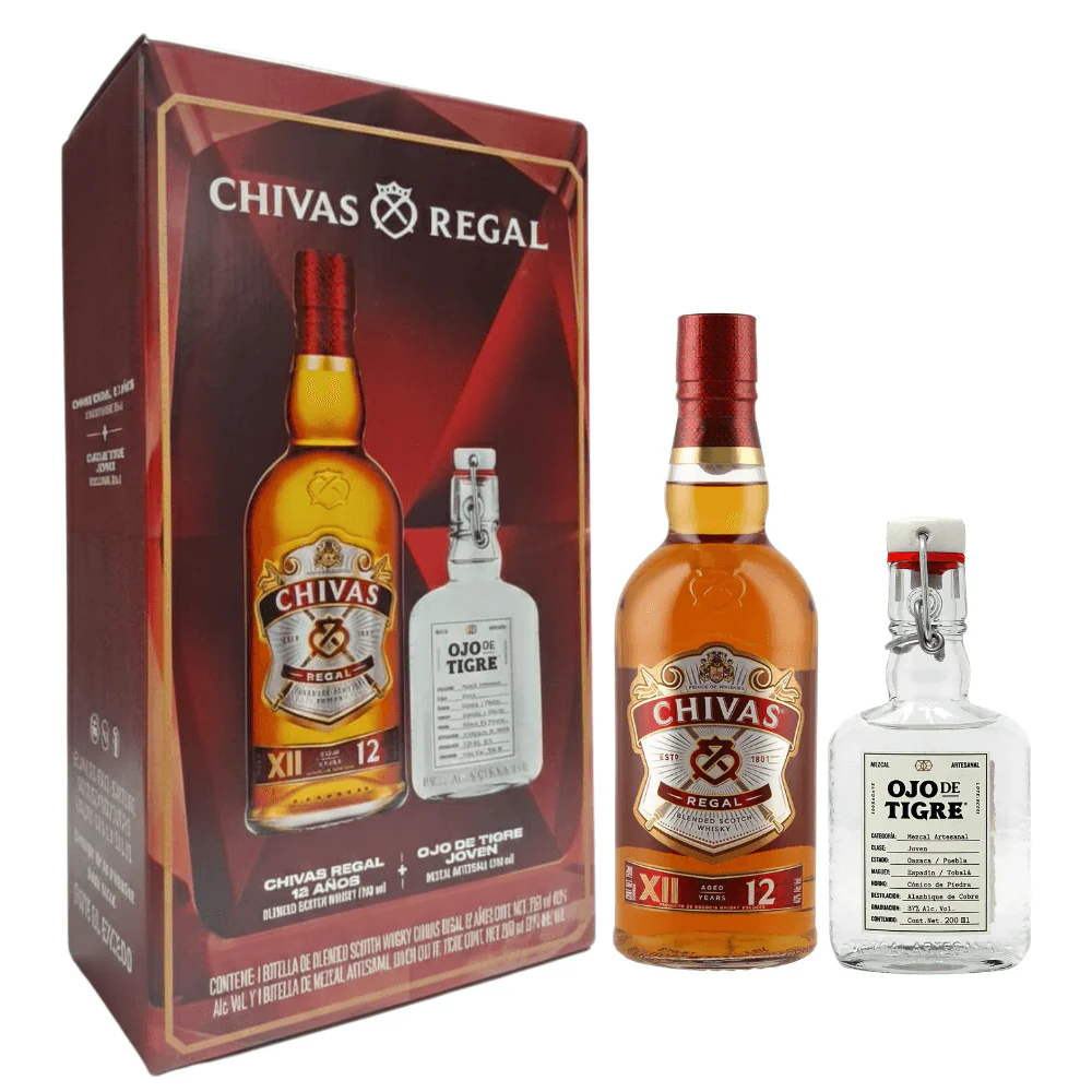 Whisky Chivas Regal 12 Años 750ml + Ojo De Tigre Joven 200ml